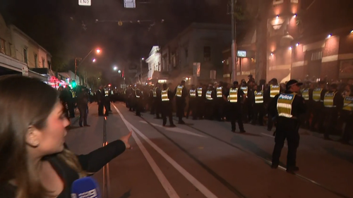 Police swarm Melbourne streets ahead of fierce A-League Grand Final clash