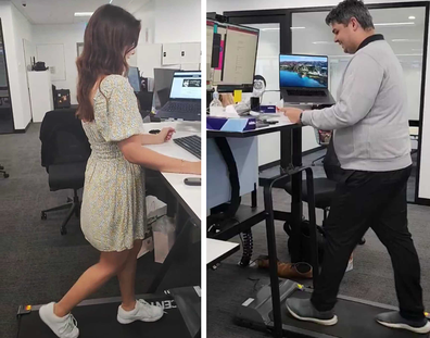 We tried the standing desk and treadmill trend to see if it's