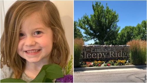 Aria Hill died on Monday after her father accidentally hit her in the head with a golf ball at Sleepy Ridge golf course, in Orem Utah.