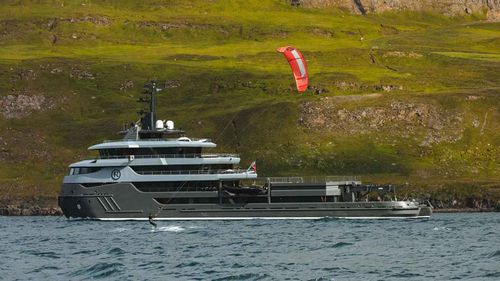 The MY Ragnar is a five-storey high megayacht.