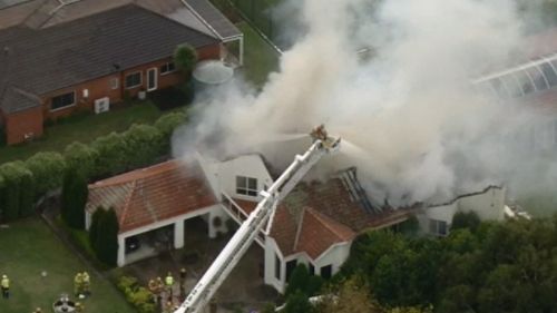 Luxury home in suburban Melbourne destroyed by fire