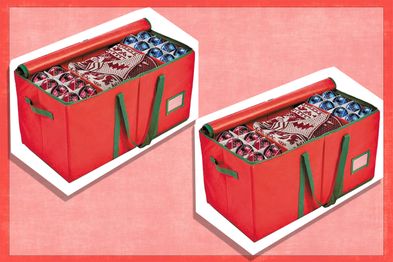  Holiday Cheer Premium Christmas Ornament Storage with