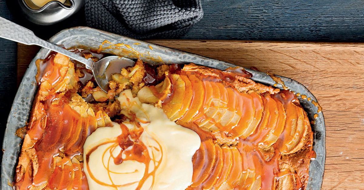 Toffee apple self-saucing pudding - 9Kitchen