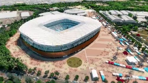 One of the new stadiums in the NSW Government's $2.3b upgrade (9NEWS)