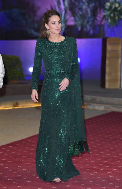 Kate Middleton emerald gown Pakistan