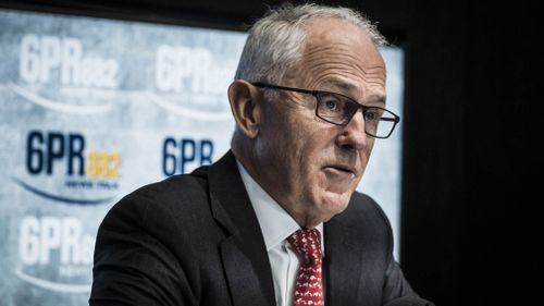 Prime Minister Malcolm Turnbull has hinted at providing more money on WA infrastructure today. Picture: AAP.