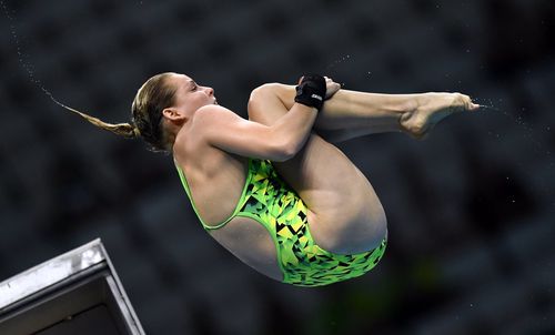The rising star was considered a medal chance with Olympic silver medallist Melissa Wu in the 10-metre platform synchro as well as the individual 10-metre event. (AAP)
