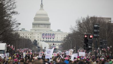 In pictures: Hundreds of thousands of people converge for Women’s Marches across the globe   (Gallery)