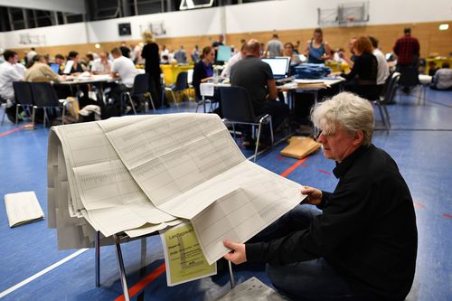 An exit poll has predicted the Christian Social Union could lose its majority in the state, while fringe parties appeared to have made big gains.