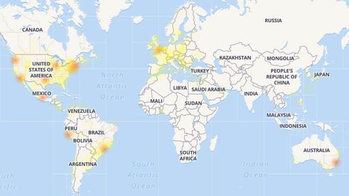 Users around the world reported the outage.