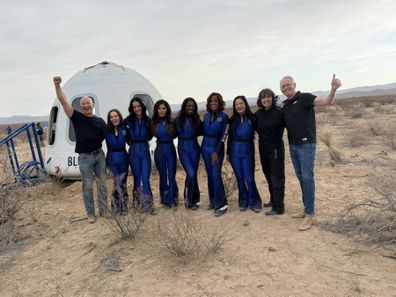 Gayle King Blue Origin viral footage looking miserable