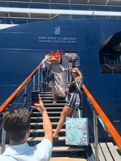 Martha Stewart on the Ritz Carlton superyacht