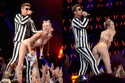 Miley so enjoyed rubbing her butt against Robin Thicke at the 2013 MTV Video Music Awards...