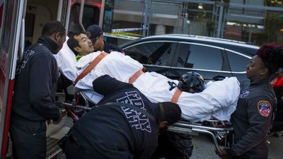 Eleven people, including two children, were also injured during the terrorist attack. (AP)