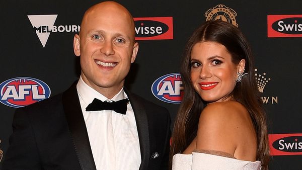 Gary Ablett Jr and wife Jordan at the Brownlow Medal 2018