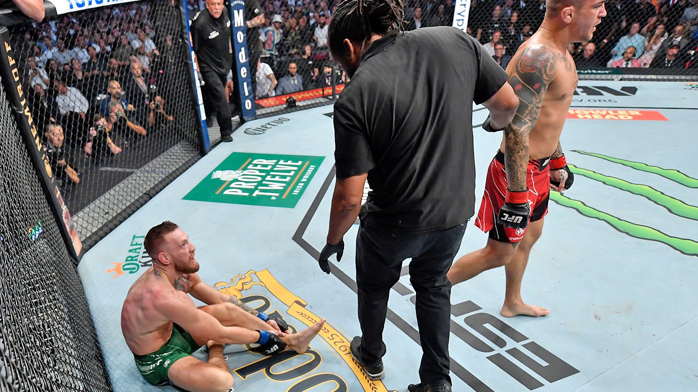 Ufc 264 Conor Mcgregor Vs Dustin Poirier 3 Live Fight Updates Results Video Broken Leg