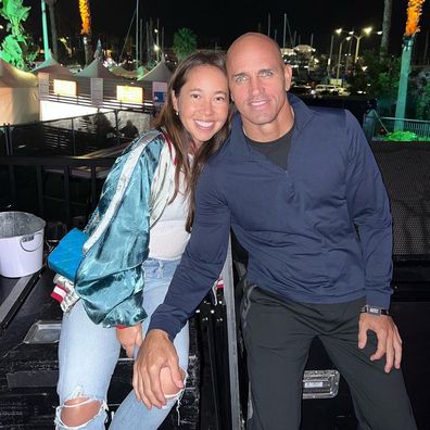 Kelly Slater and Kalani Miller