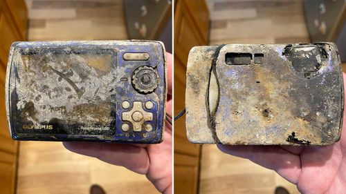 Coral Amayi's camera was effectively destroyed by 13 years at the bottom of a river, but its photos were able to be recovered.