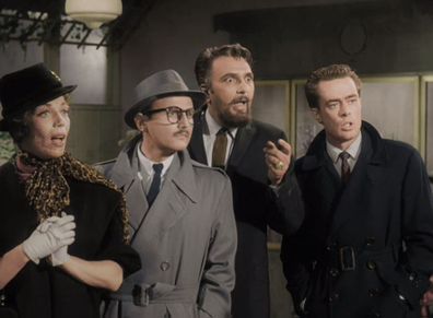 Wally Campo, second from left, stars in the Little Shop of Horrors in 1960.