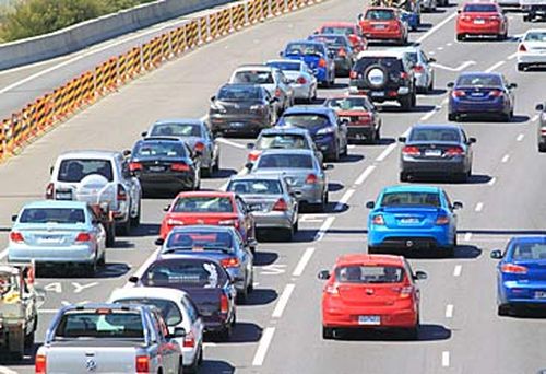 Melbourne traffic jam (Getty)