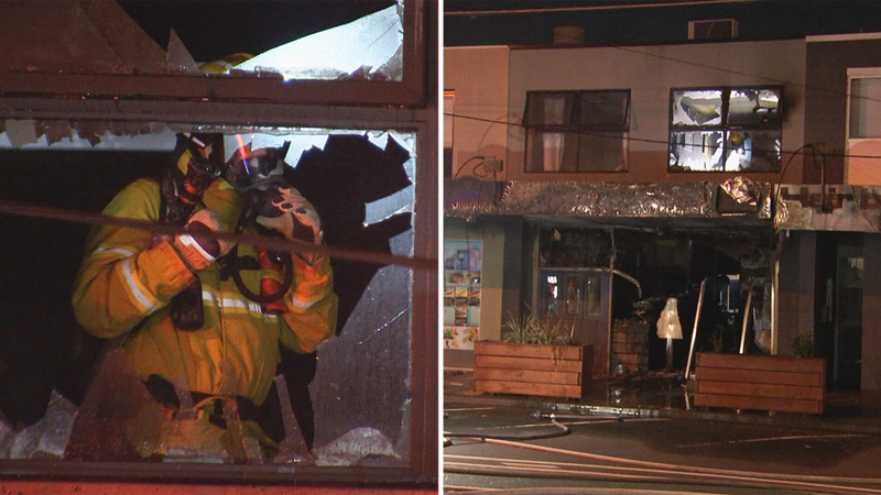 Pizza shop destroyed by 'suspicious' fire in Melbourne | Nine.com.au