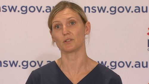 Nurse, NSW COVID press conference August 16