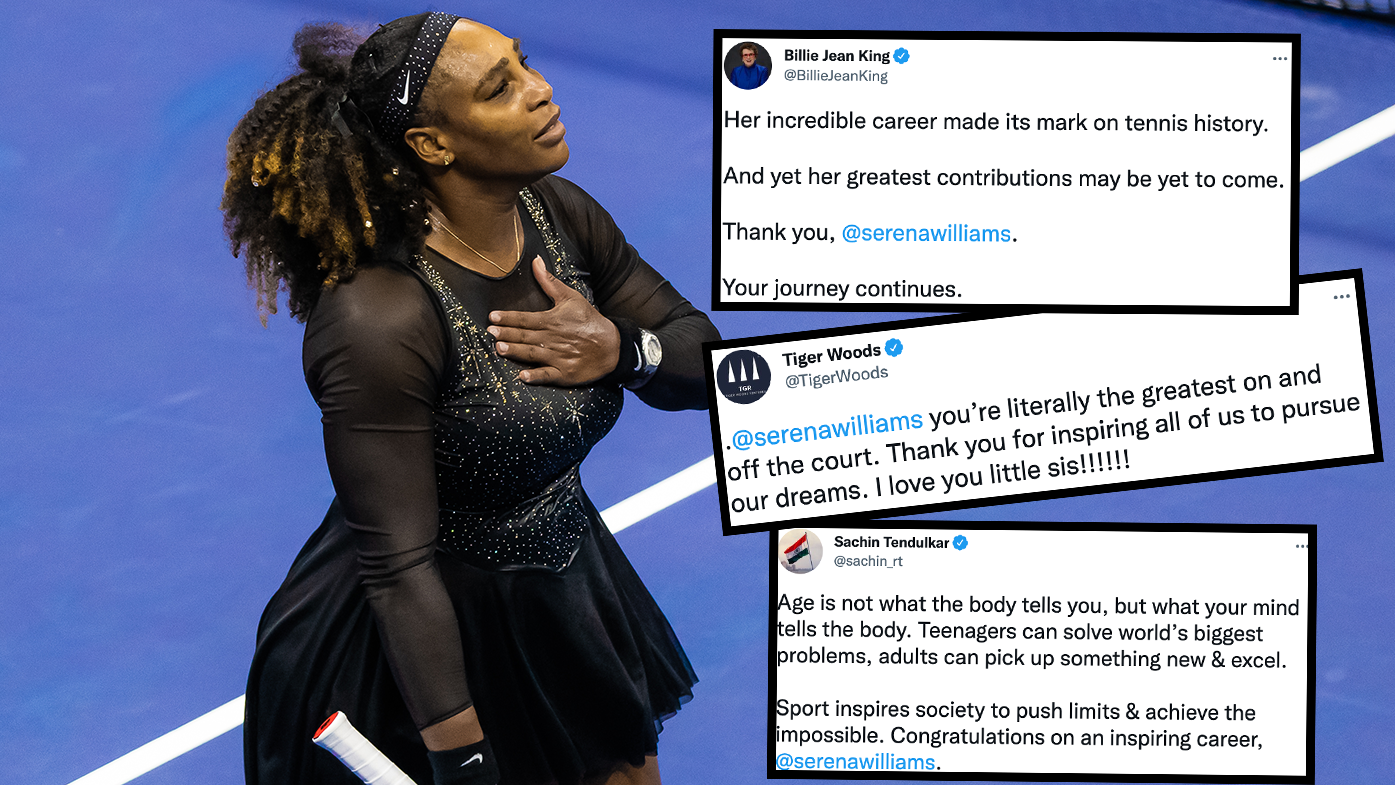 Tributes for Serena Williams after she was knocked out of the US Open