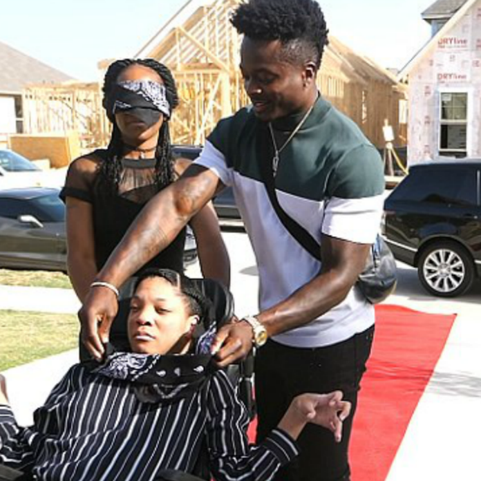 Watch: 49ers' Marquise Goodwin's emotional gift for mom, disabled