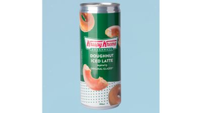 Krispy Kreme launches a Doughnut Iced Latte, on April Fool's Day