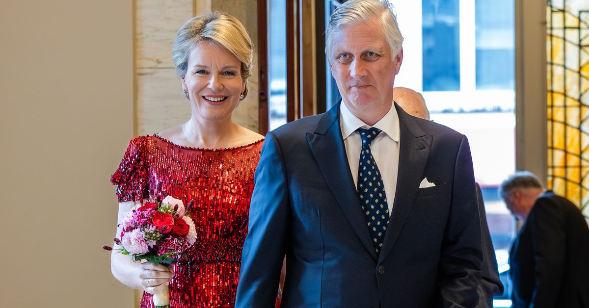 Queen Mathilde of Belgium stuns in a red sequin dress during recent engagement