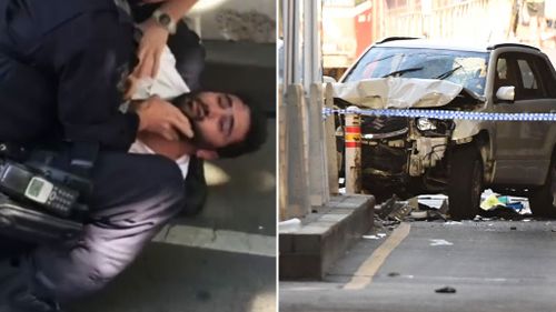 An off-duty police officer wrestled the driver. (9NEWS)