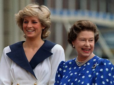 Queen Elizabeth and Princess Diana