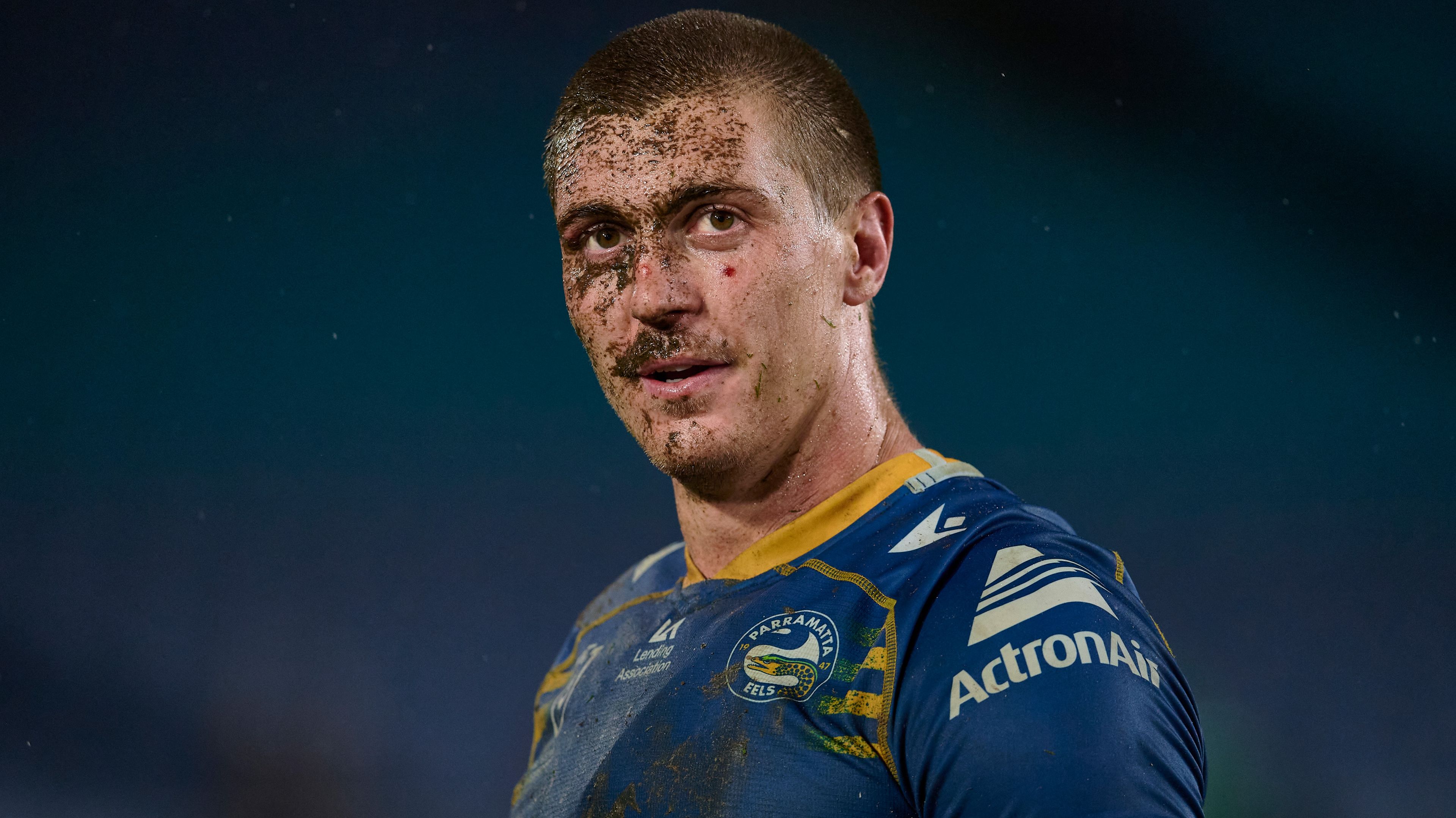 Shaun Lane of the Eels is pictured during the round 16 NRL match between the South Sydney Rabbitohs and the Parramatta Eels at Stadium Australia, on July 02, 2022, in Sydney, Australia. (Photo by Brett Hemmings/Getty Images)