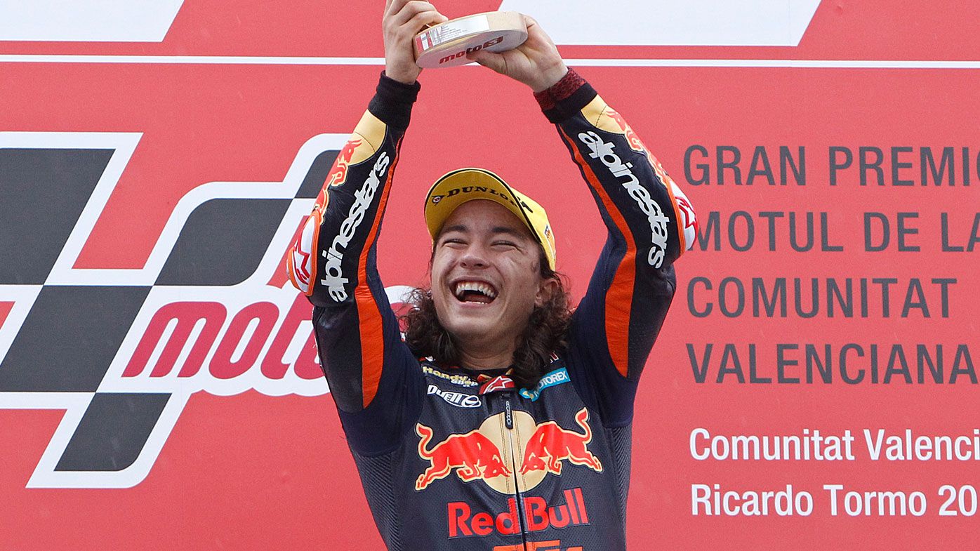 Turkey's Can Oncu becomes youngest ever Moto3 GP winner at 15 years old