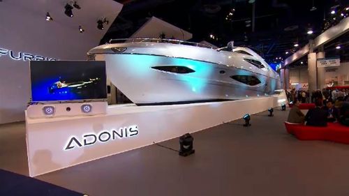 An Australia-made yacht is the first one to be shown at the Consumer Electronics Show in Las Vegas.