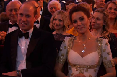 Prince William and Kate Middleton at the 2020 BAFTAs