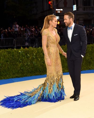 Ryan Reynolds and Blake Lively in Atelier Versace and at the 2017 Met Gala,&nbsp;Rei Kawakubo/Comme des Garcons: Art Of The In-Between