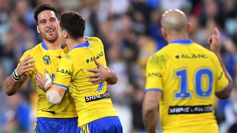 Parramatta Eels' Mitchell Moses sets up NRL winner over Wests Tigers at ANZ Stadium