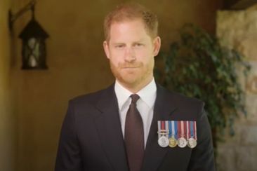 Prince Harry presenting the Military Times Service Members of the Year award
