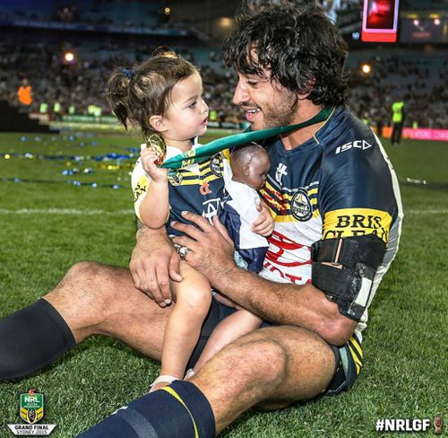 Thurston shares touching moment with daughter after grand final win