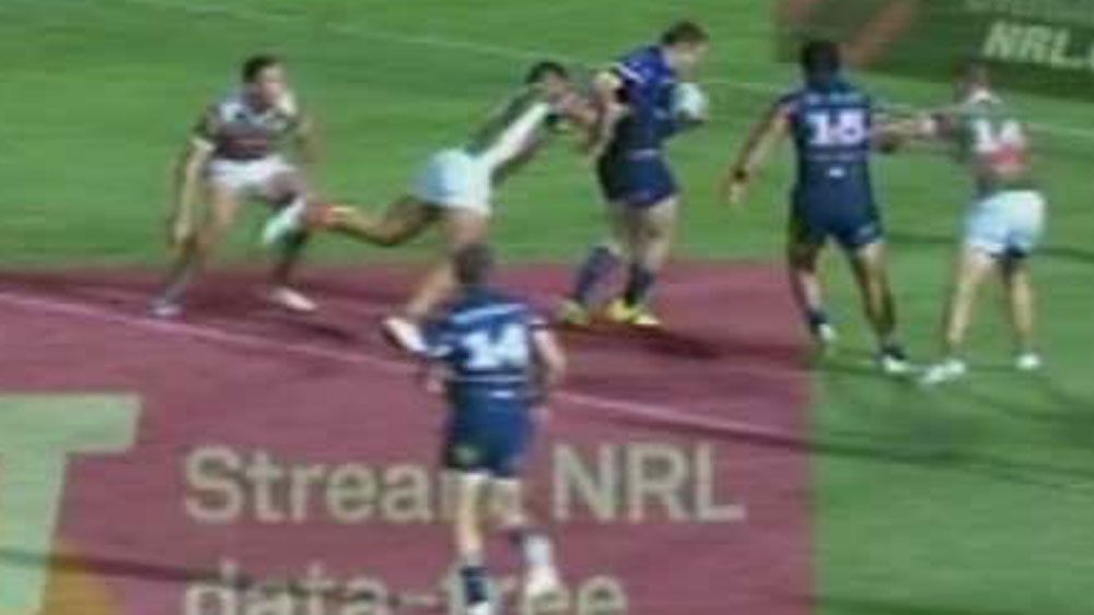 Channel Nine's Peter Sterling predicts Cowboys try seconds before they score it