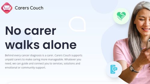 Carers Couch aims to help people looking after friends or relatives with cancer.