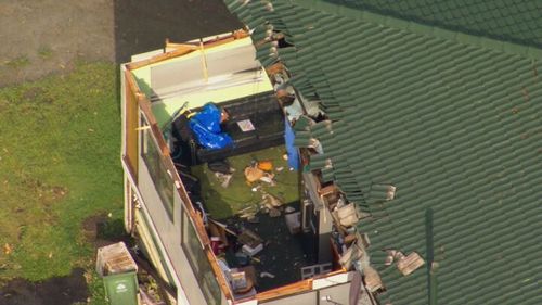 Houses were left without rooves after the fierce system tore through south east Queensland.