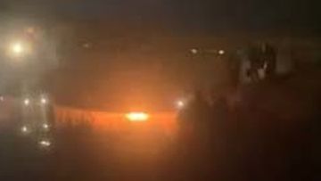 A Boeing 737 plane carrying 85 people skidded off a runway at the airport in Dakar, Senegal&#x27;s capital, injuring 10 people, according to the transport minister and footage from a passenger that showed the aircraft on fire.