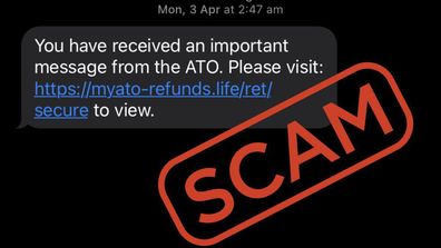 Australian Tax Office scam warning.