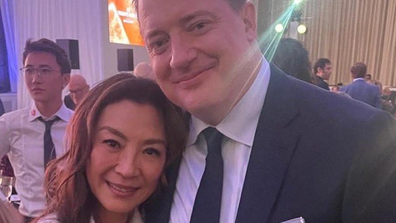 The Mummy co-stars Michelle Yeoh and Brendan Fraser reunite as they're both honored with awards at Toronto Film Festival.