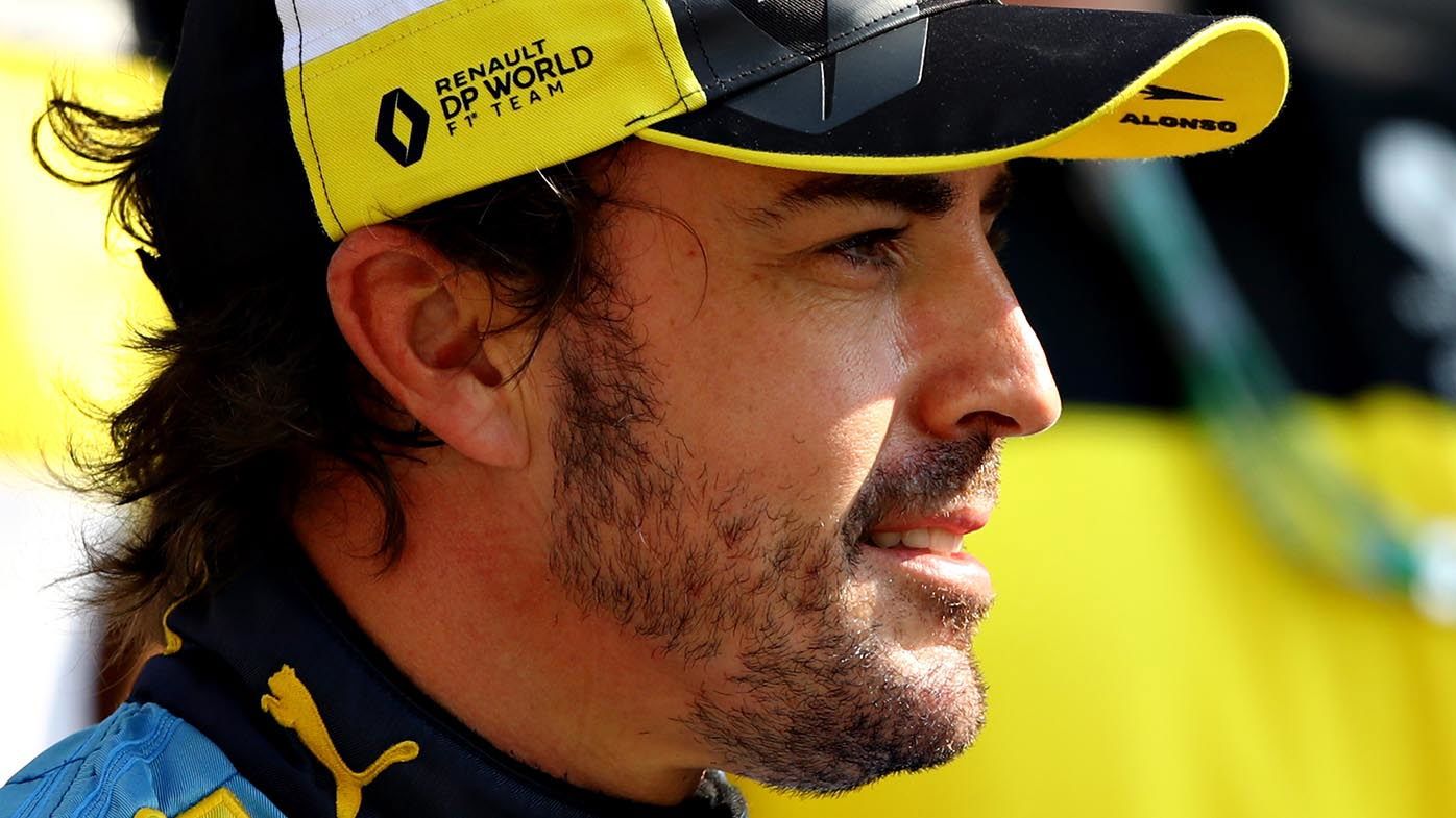 Formula One driver Fernando Alonso recovering from a cycling accident in Switzerland