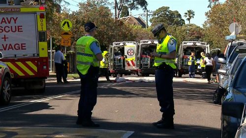 Police, ambulance and fire crews attended the scene of the crash.