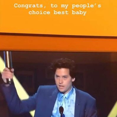 Cole Sprouse won a People's Choice Award for Dream Movie Star.