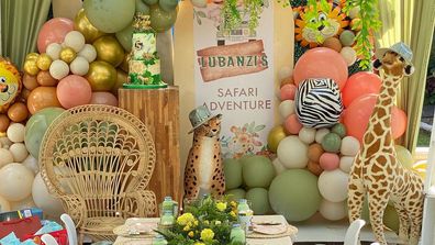 Safari-themed 5th birthday party